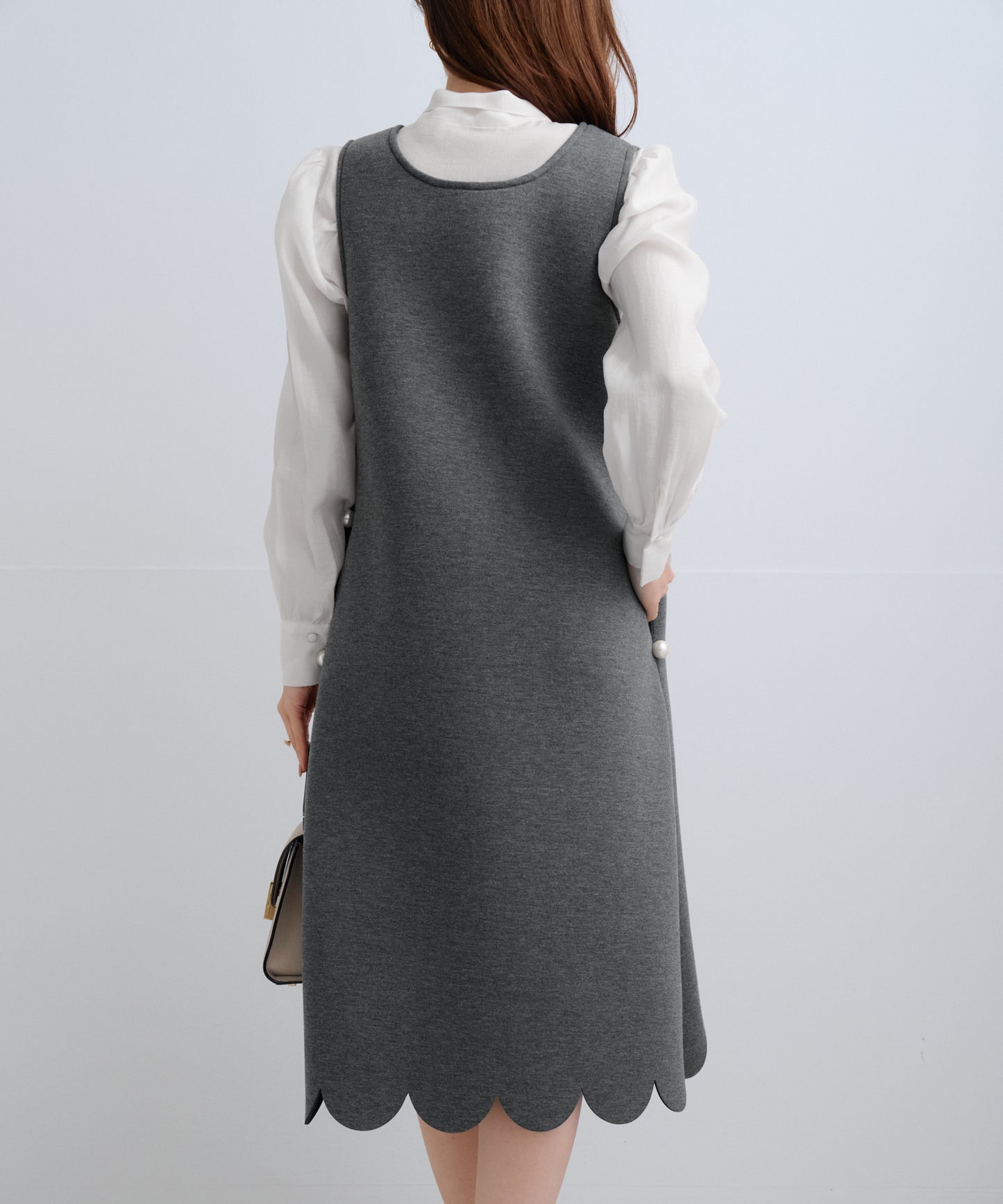 【2月15日(日)20時〜新発売】スカラップヘムラインワンピース