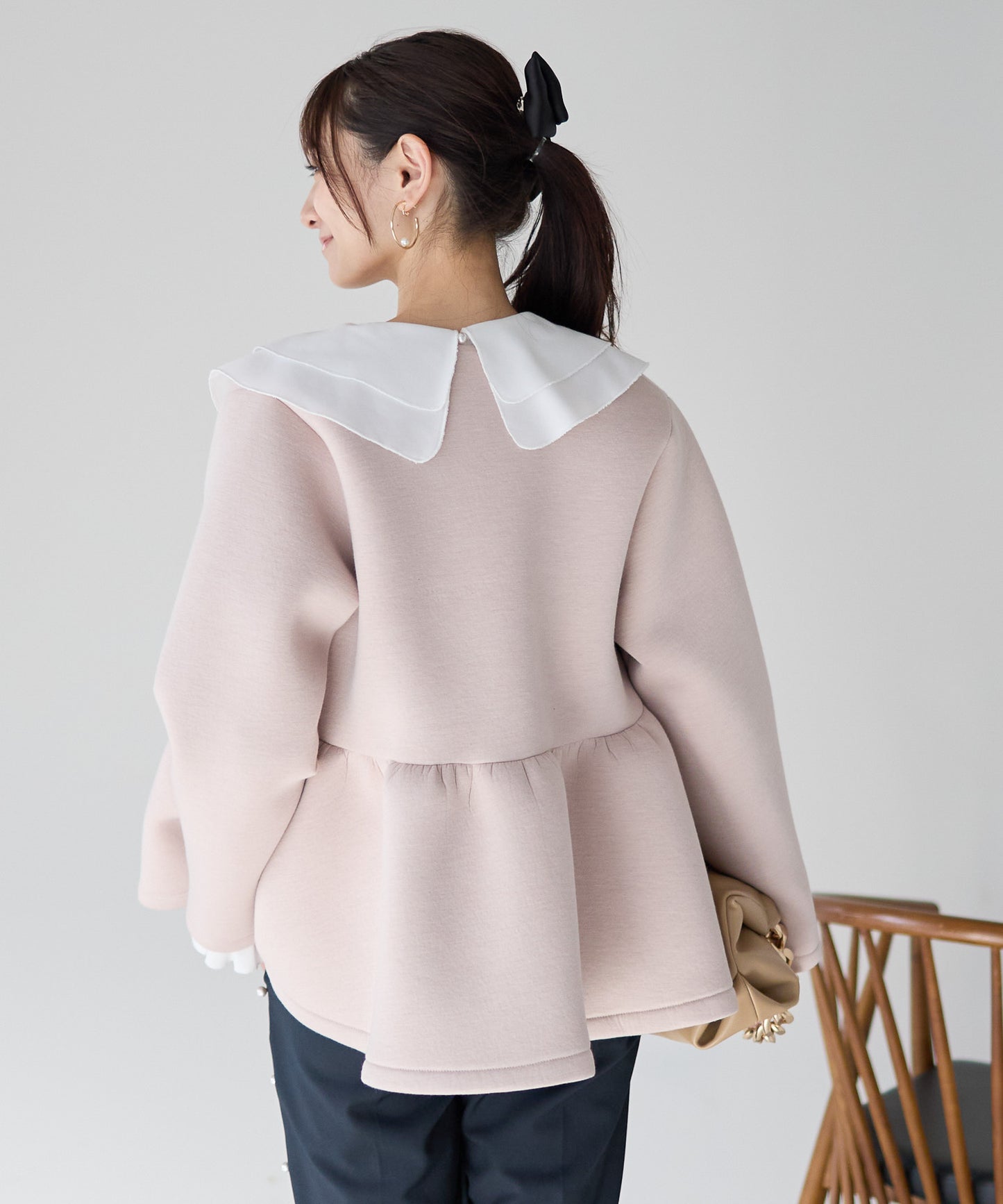 【1月25日(日)20時〜新発売】予約販売フロントフリルペプラムジャケット