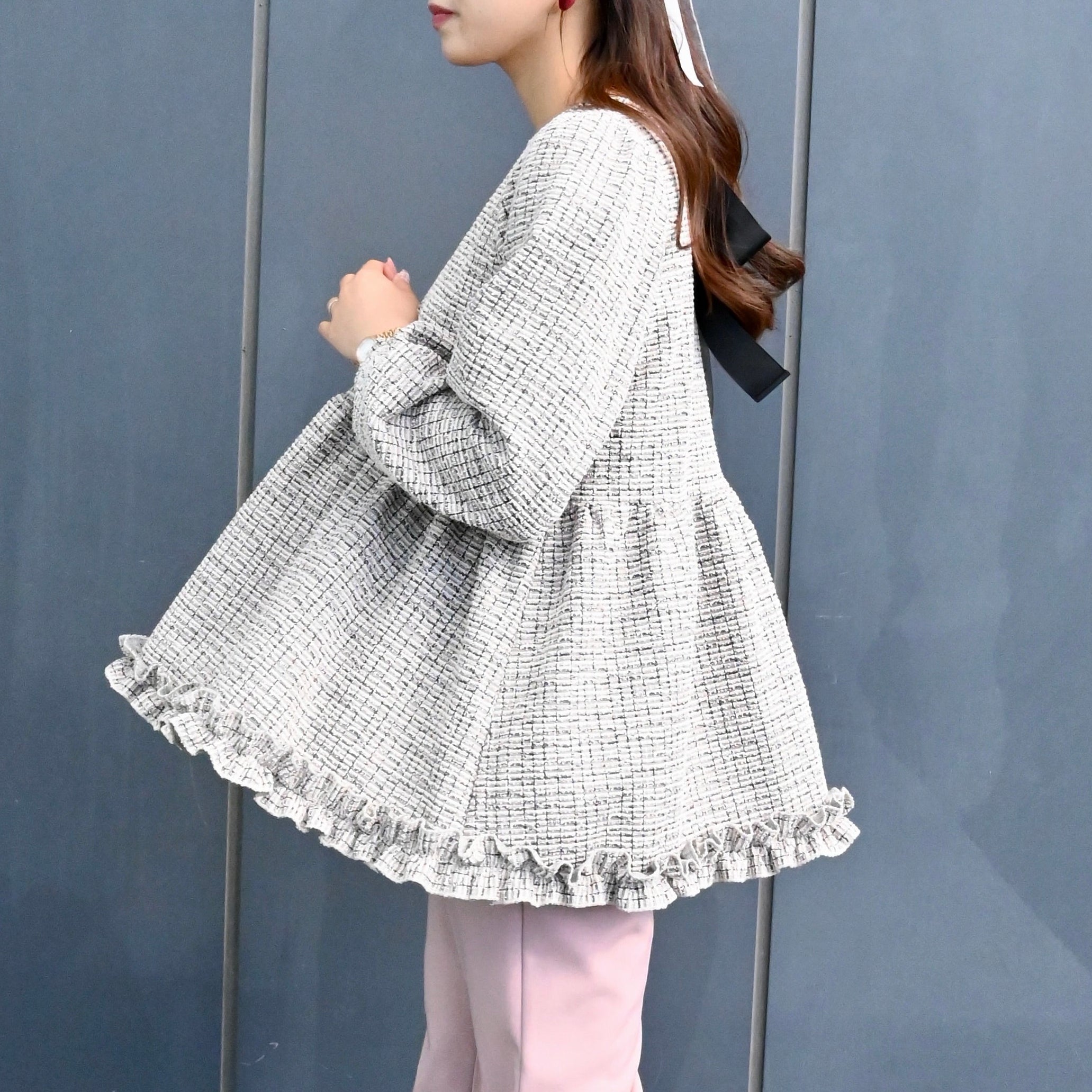 neige♡ クラシカルリボンツイードトップス♡新品未使用 1月25日(日)20時〜新色追加予約販売開始】予約販売クラシカルリボン