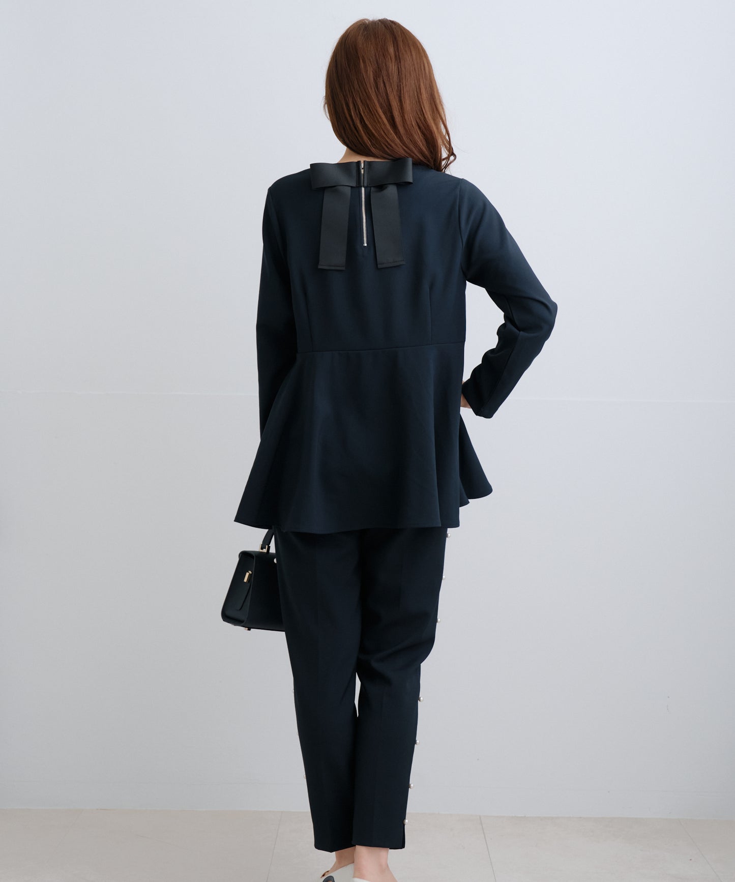 【2月15日(日)20時〜新発売】バックリボンペプラムトップス