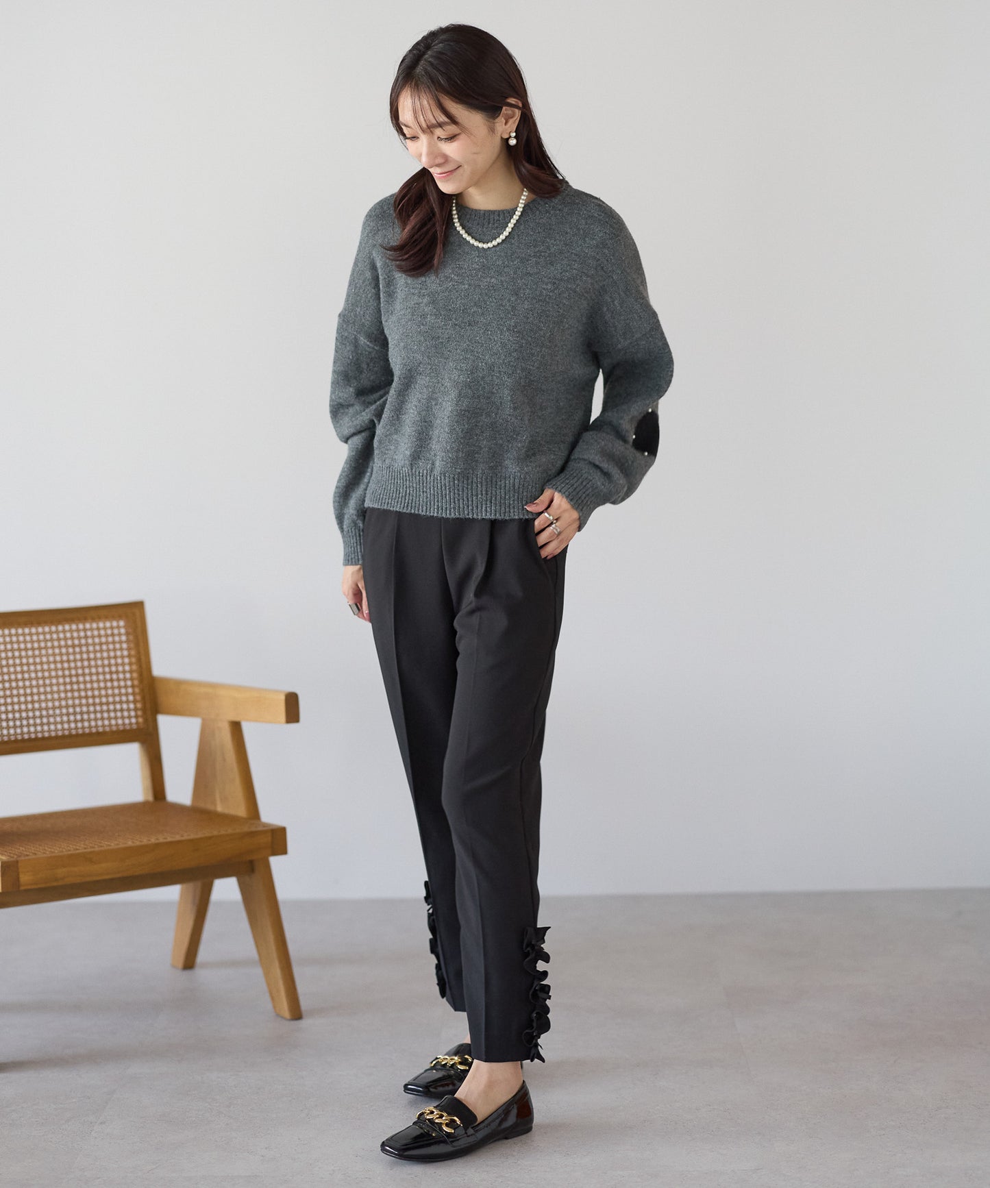 【11月9日(日)20時〜新発売】エルボーハートパールニット