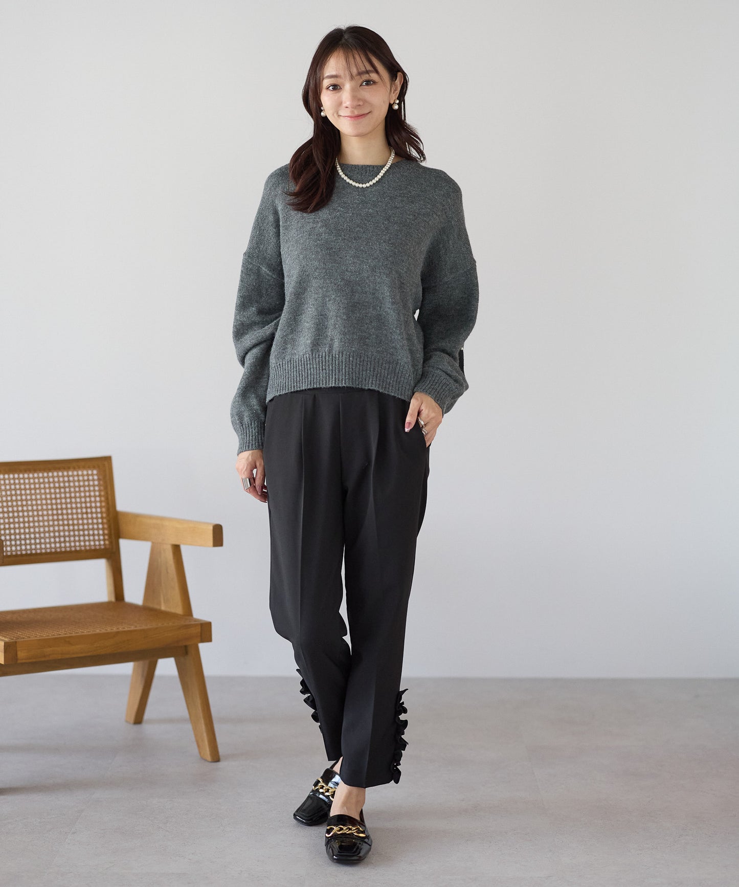 【11月9日(日)20時〜新発売】エルボーハートパールニット