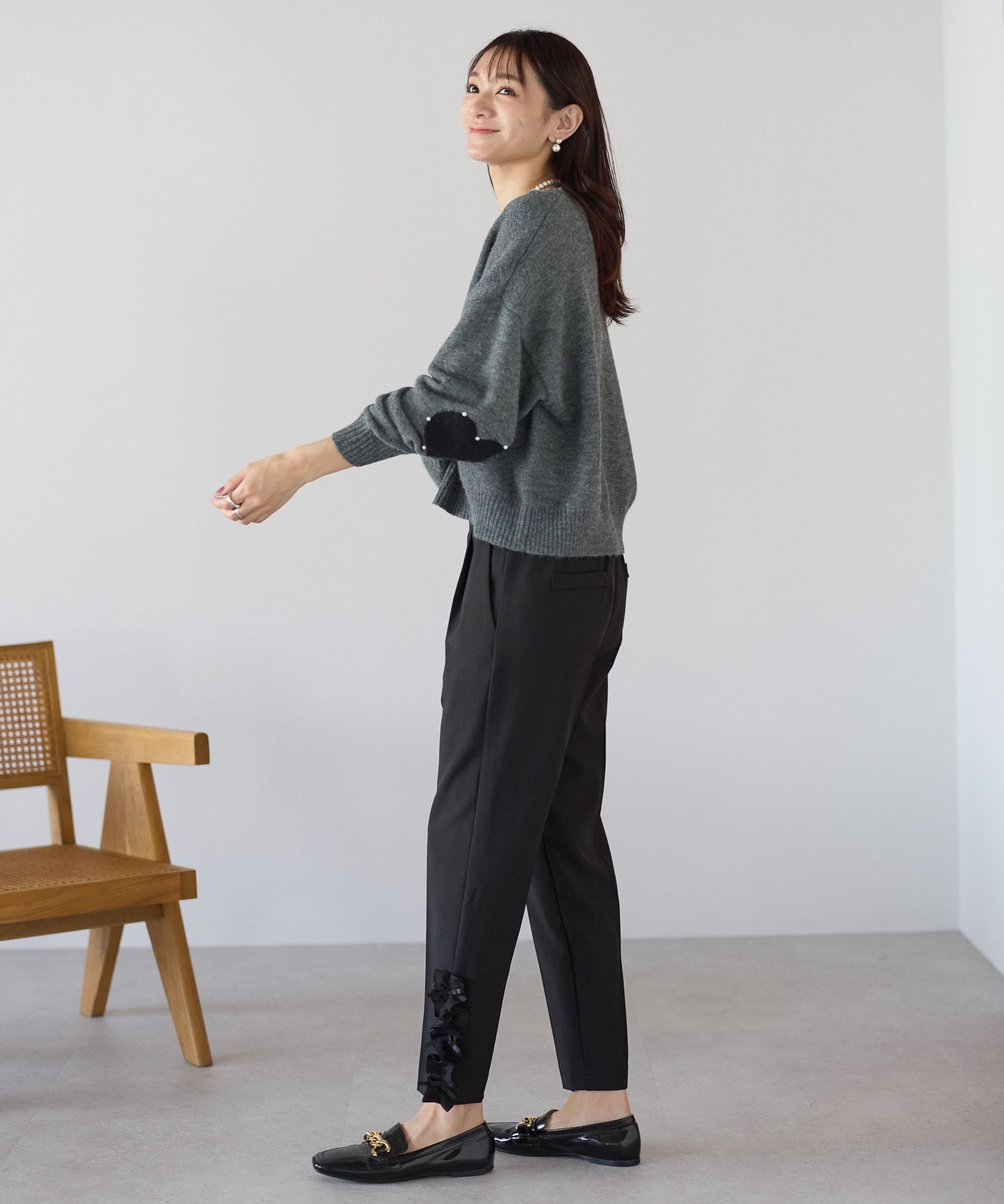 【11月9日(日)20時〜新発売】エルボーハートパールニット