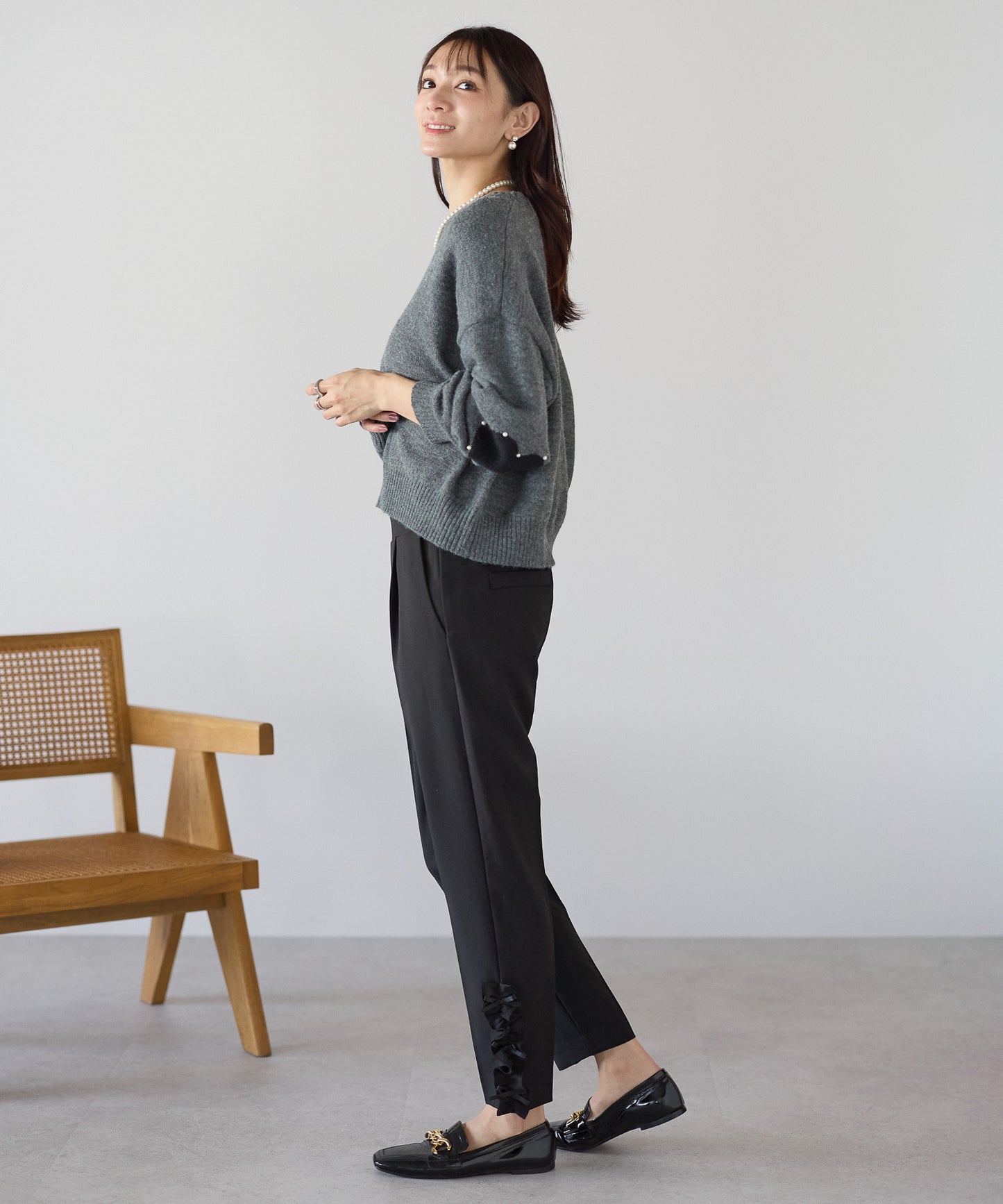 【11月9日(日)20時〜新発売】エルボーハートパールニット