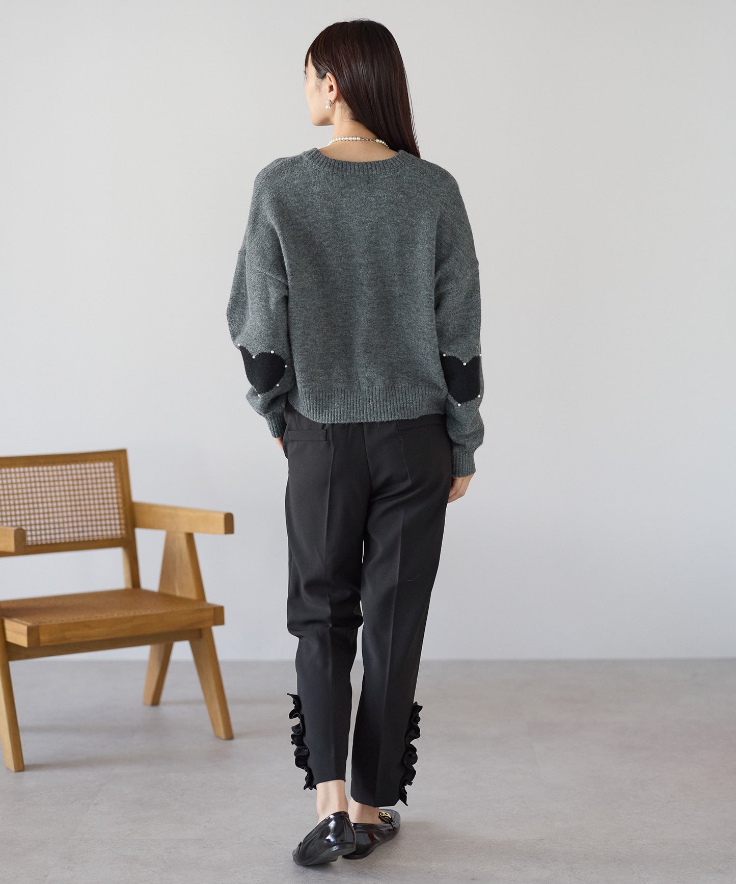 【11月9日(日)20時〜新発売】エルボーハートパールニット