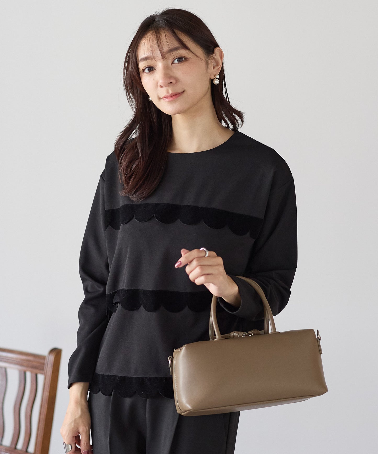 【11月28日(金)13時〜新発売】クラシカルスカラップトップス