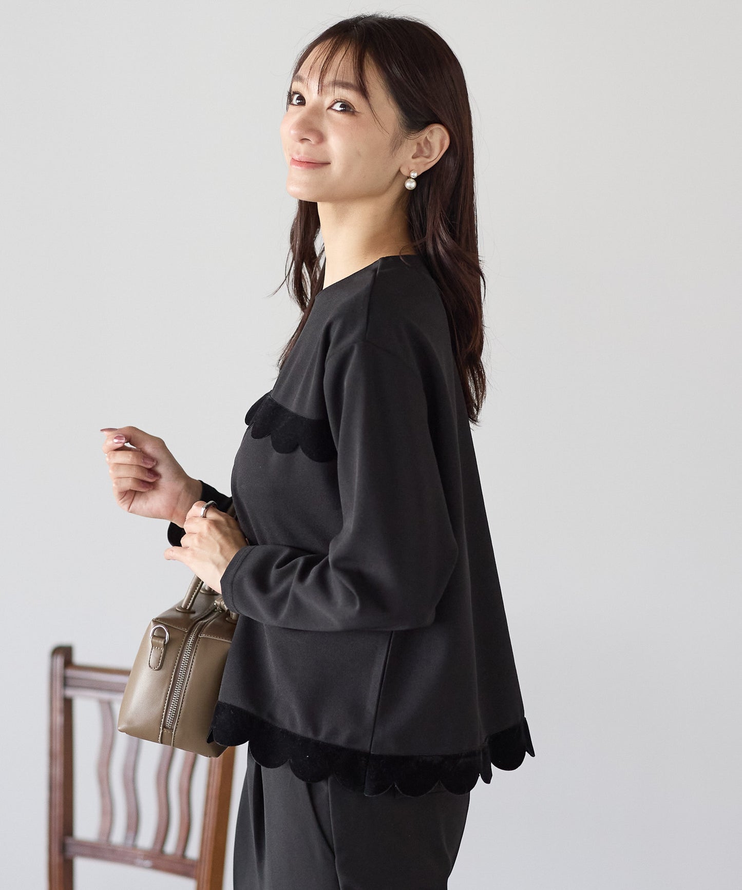 【11月28日(金)13時〜新発売】クラシカルスカラップトップス