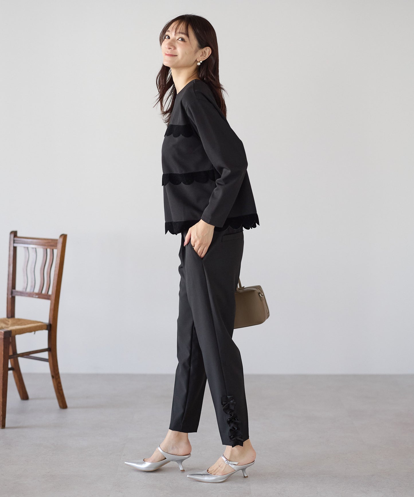 【10月19日(日)20時〜新発売】裾リボンフリルパンツ