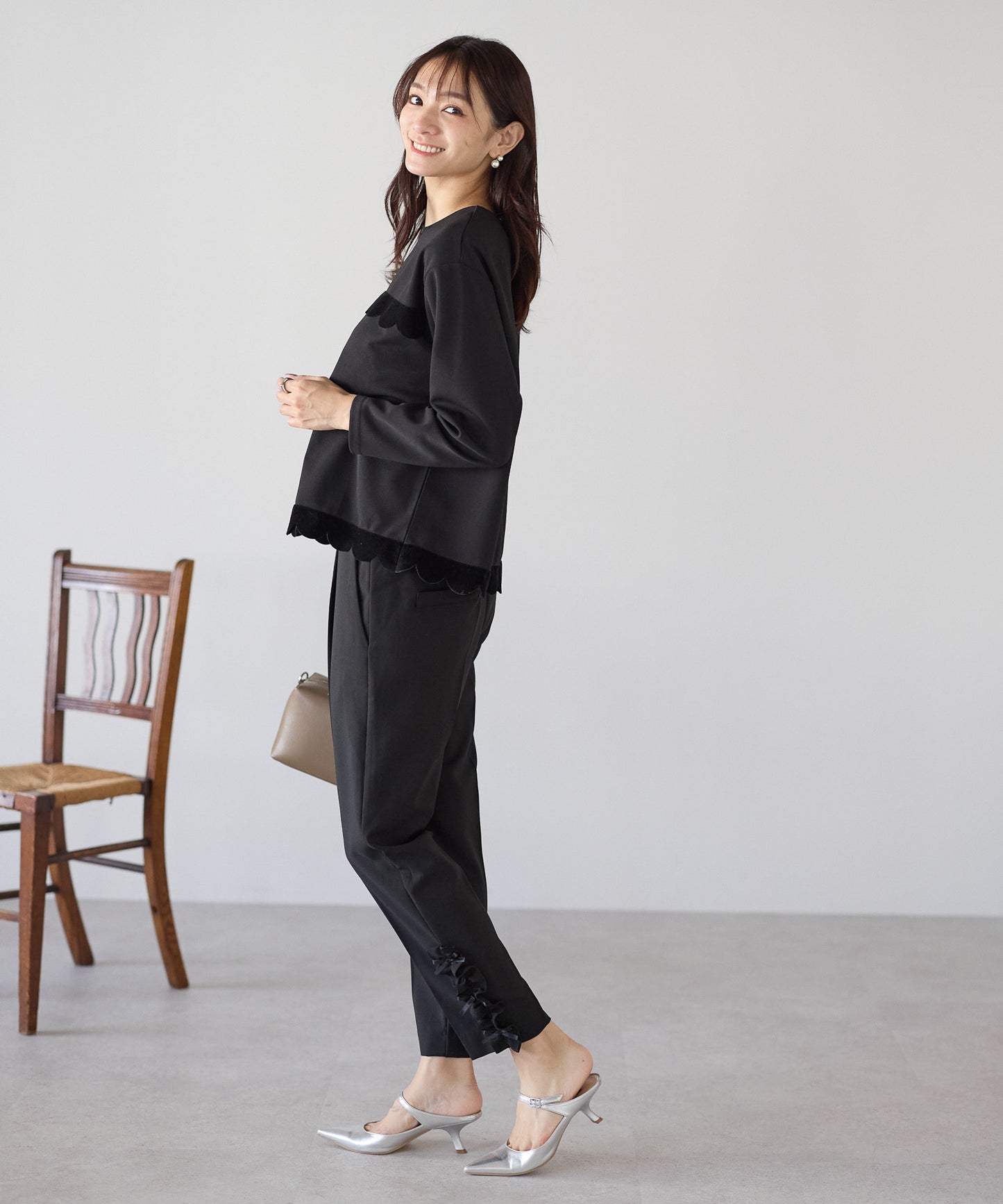 【10月19日(日)20時〜新発売】裾リボンフリルパンツ