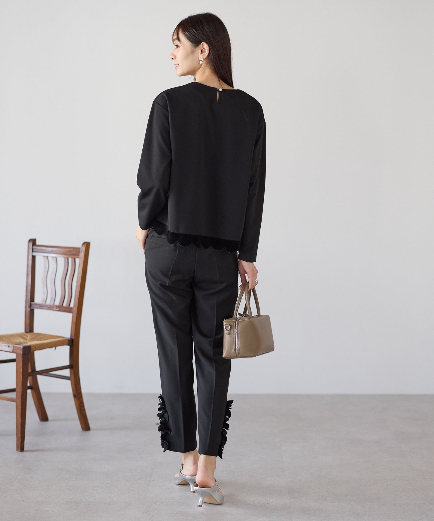 【10月19日(日)20時〜新発売】裾リボンフリルパンツ