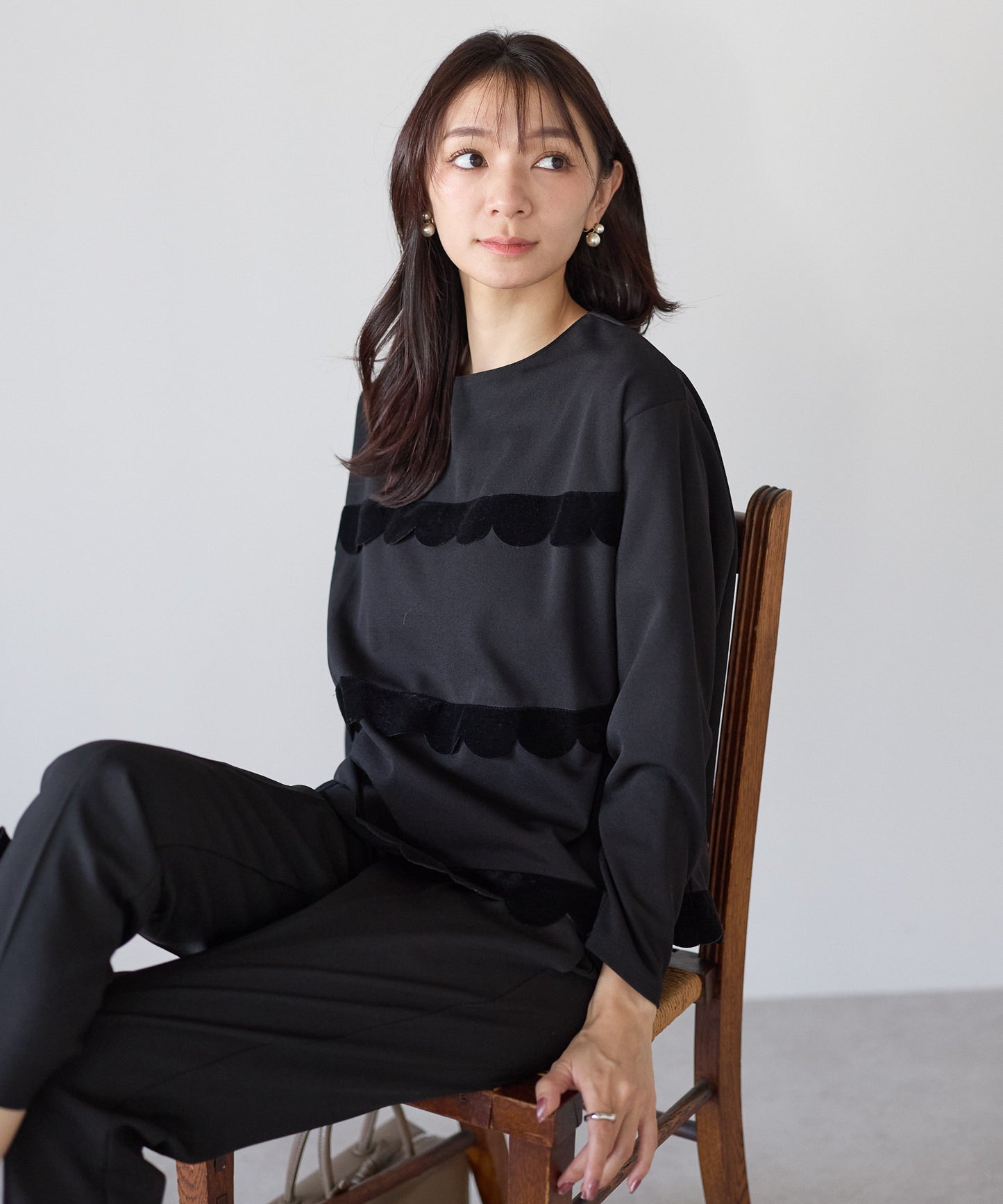 【11月28日(金)13時〜新発売】クラシカルスカラップトップス