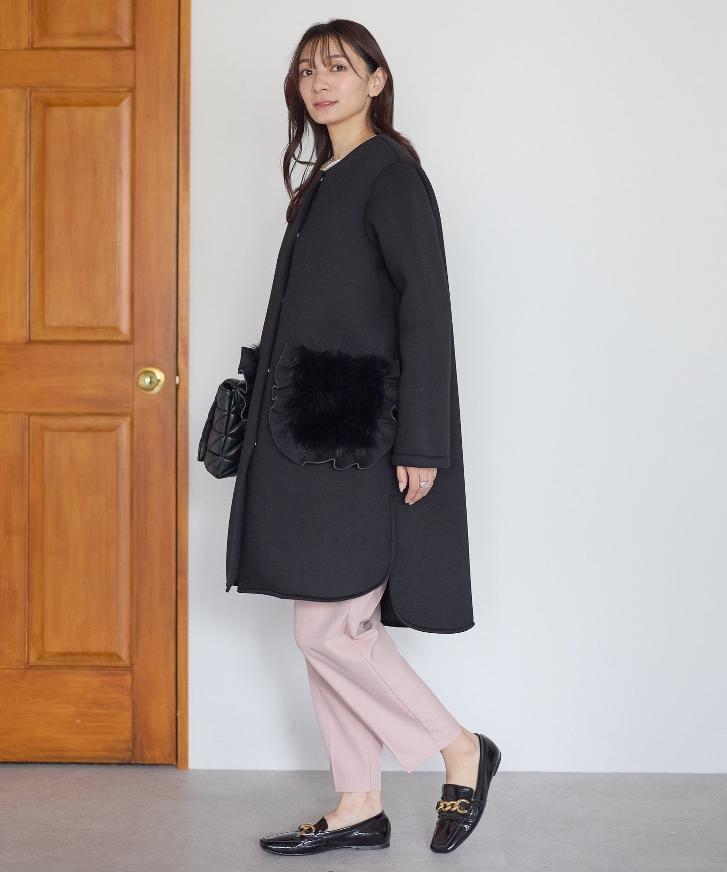 【12月5日(金)13時〜新発売】フリルファーポケットコート