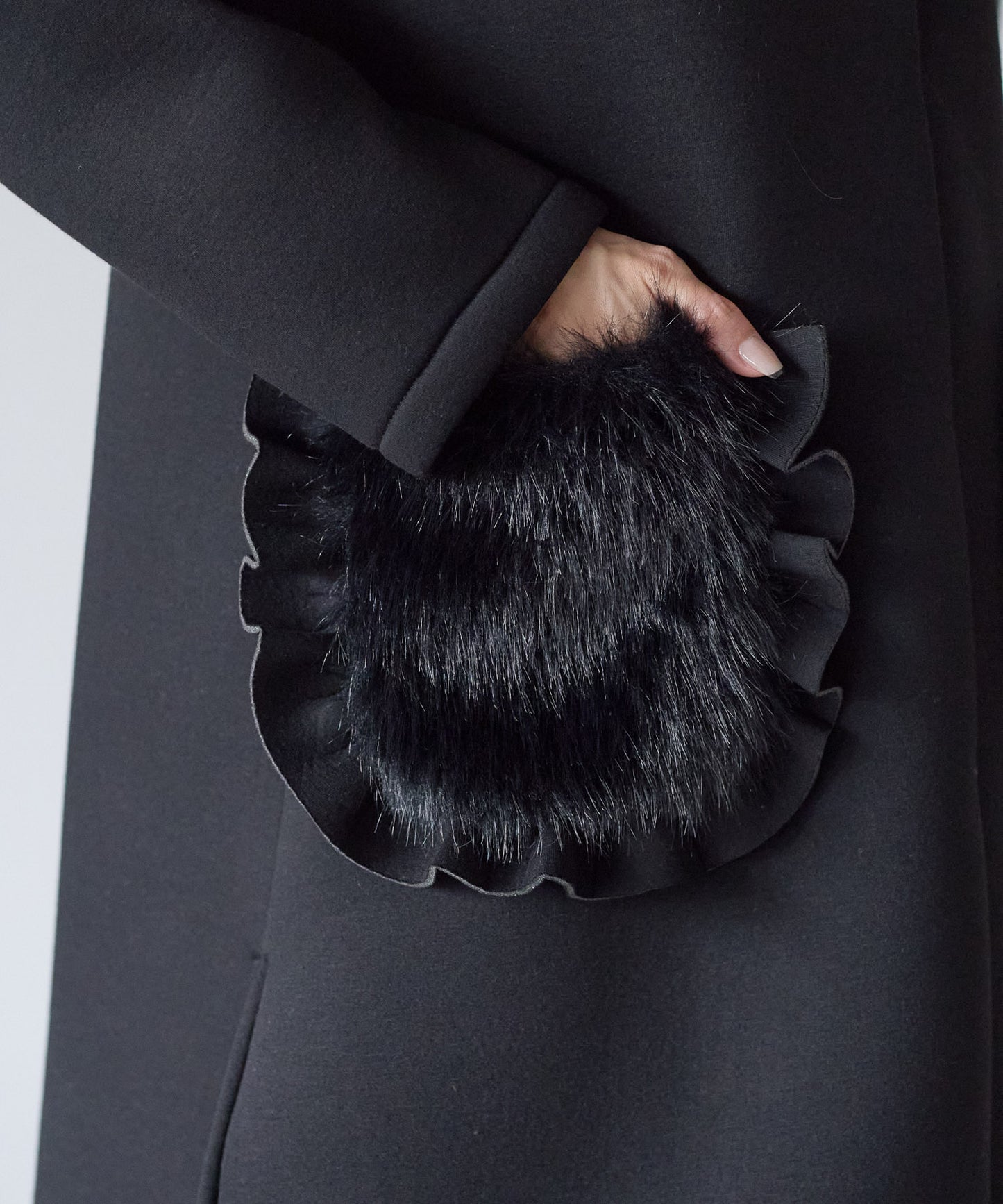 【12月5日(金)13時〜新発売】フリルファーポケットコート