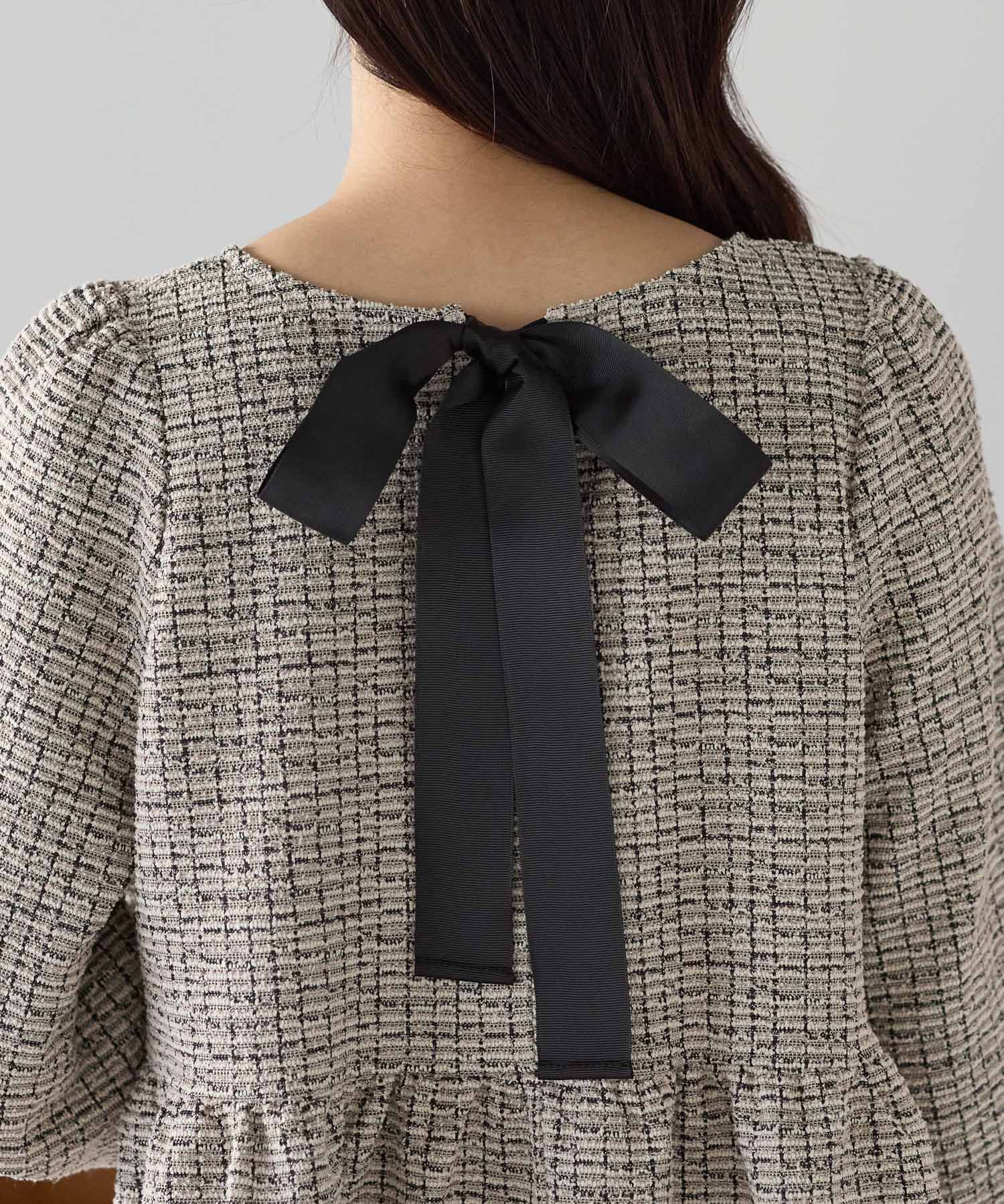 クラシカルリボンツイードトップス – Neigeオンラインストア