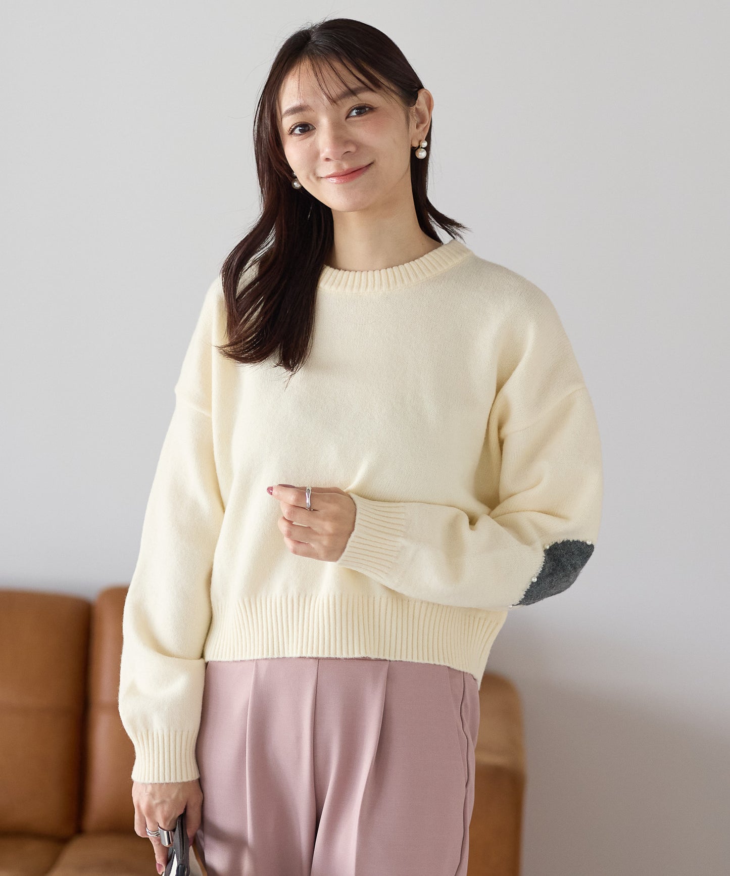 【11月9日(日)20時〜新発売】エルボーハートパールニット