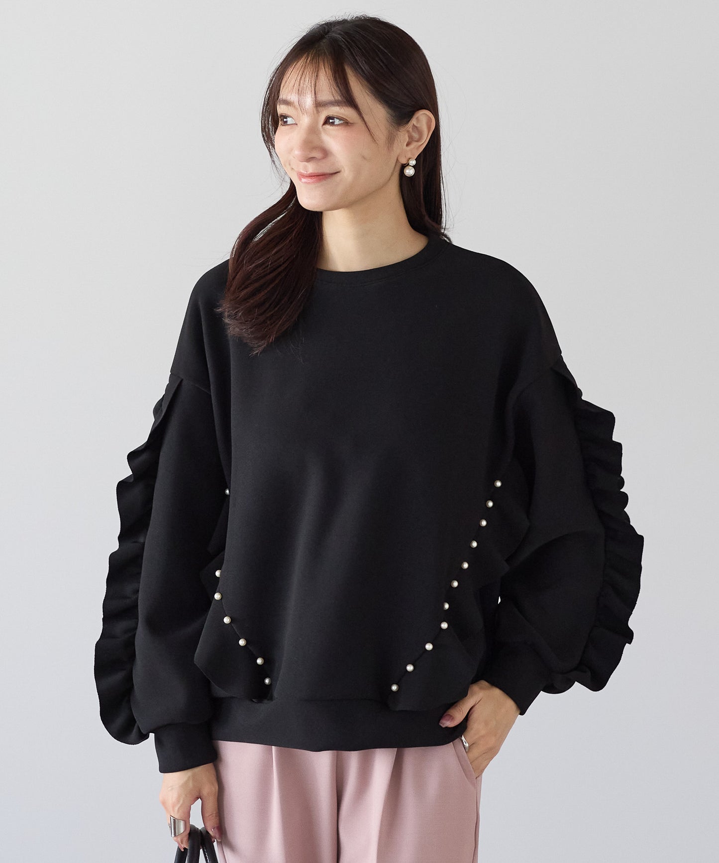 【11月16日(日)20時〜新発売】パールリュクス裏起毛トップス