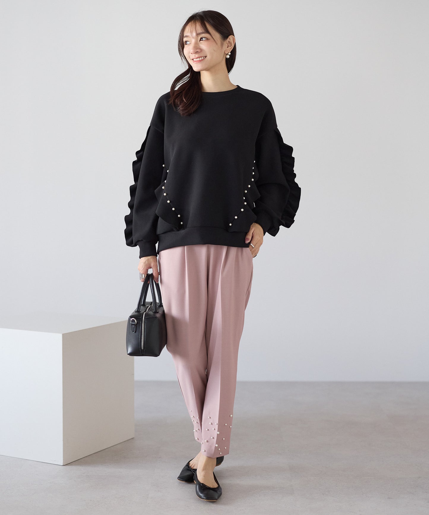 【11月16日(日)20時〜新発売】パールリュクス裏起毛トップス