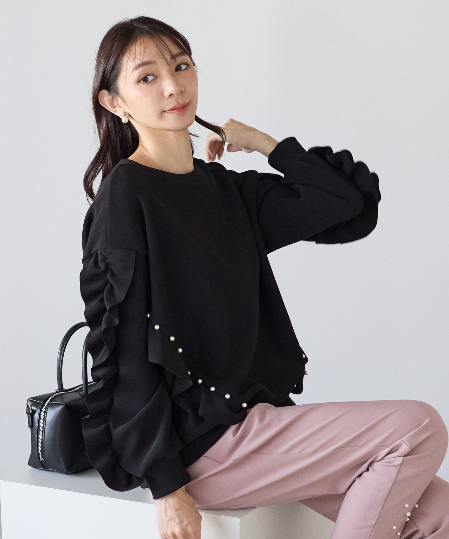 【11月16日(日)20時〜新発売】パールリュクス裏起毛トップス