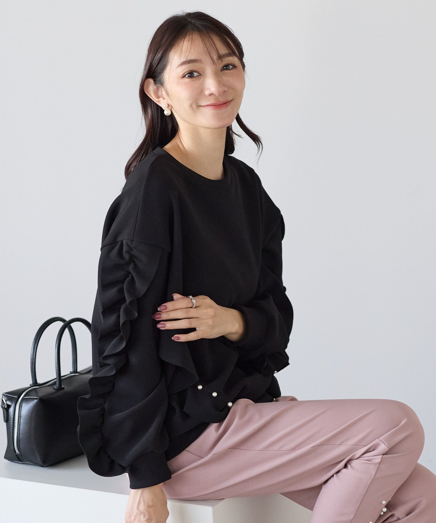 【11月16日(日)20時〜新発売】パールリュクス裏起毛トップス