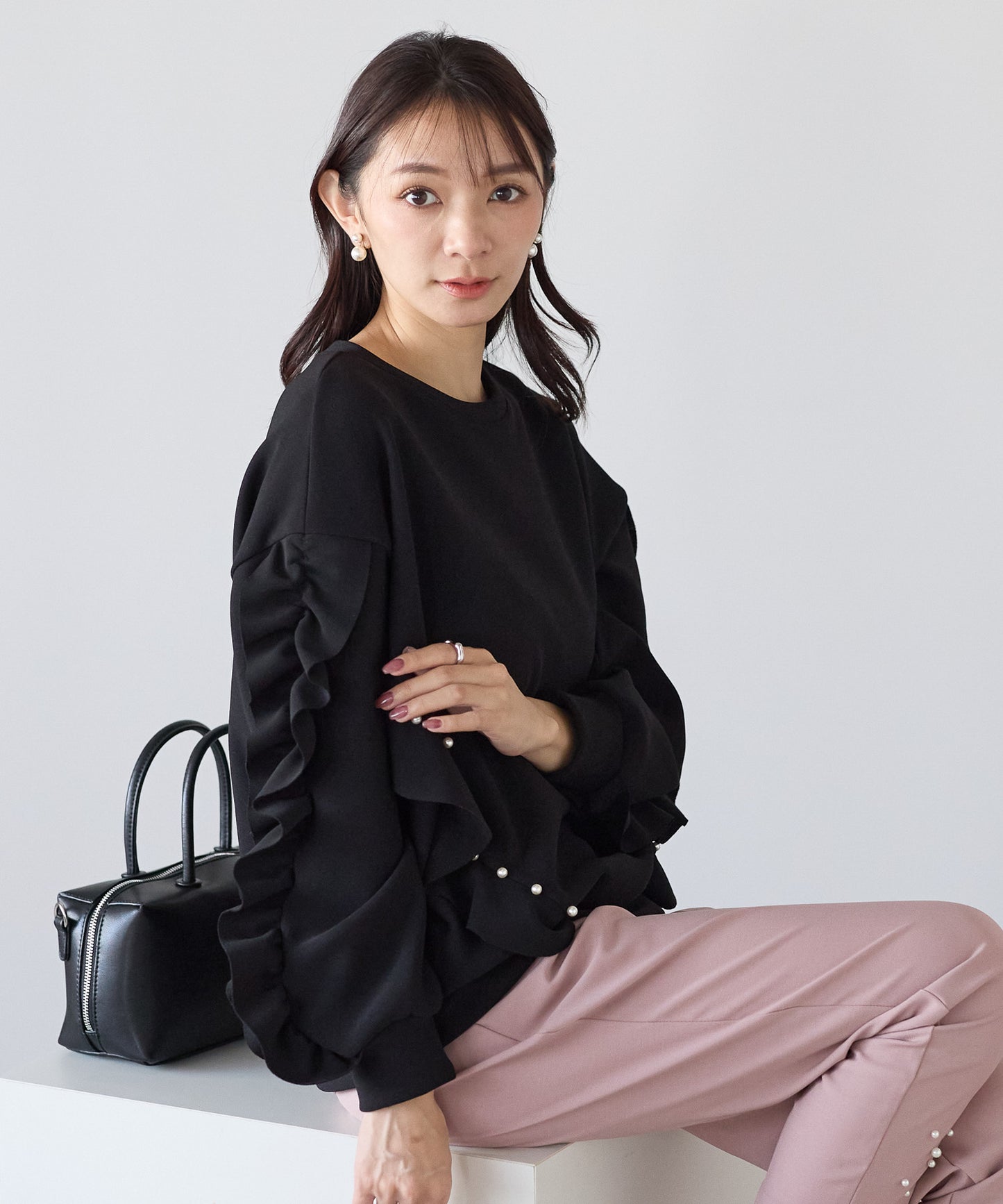 【11月16日(日)20時〜新発売】パールリュクス裏起毛トップス