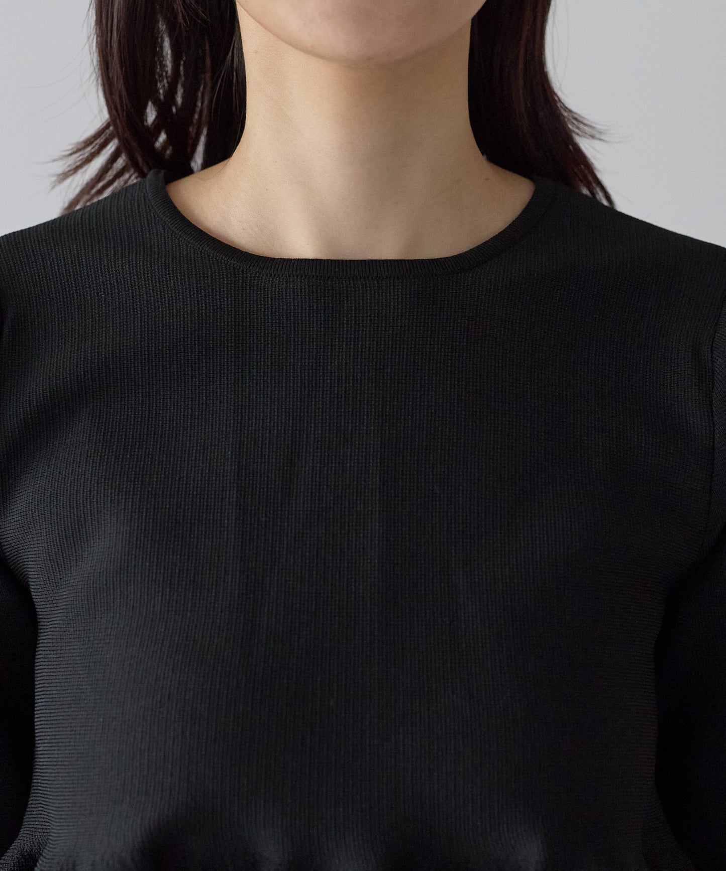 【11月28日(金)13時〜新発売〜新発売】フラワーペプラムダイバーニット