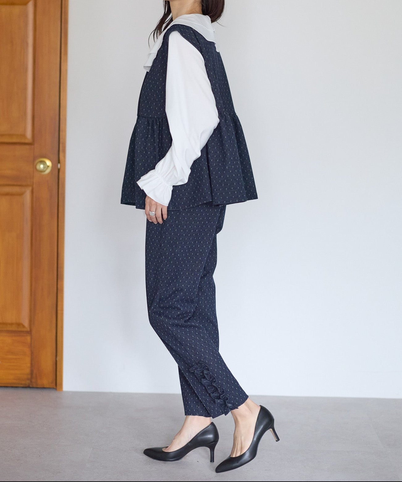 【1月11日(日)20時〜新発売】スノードットペプラムベスト　