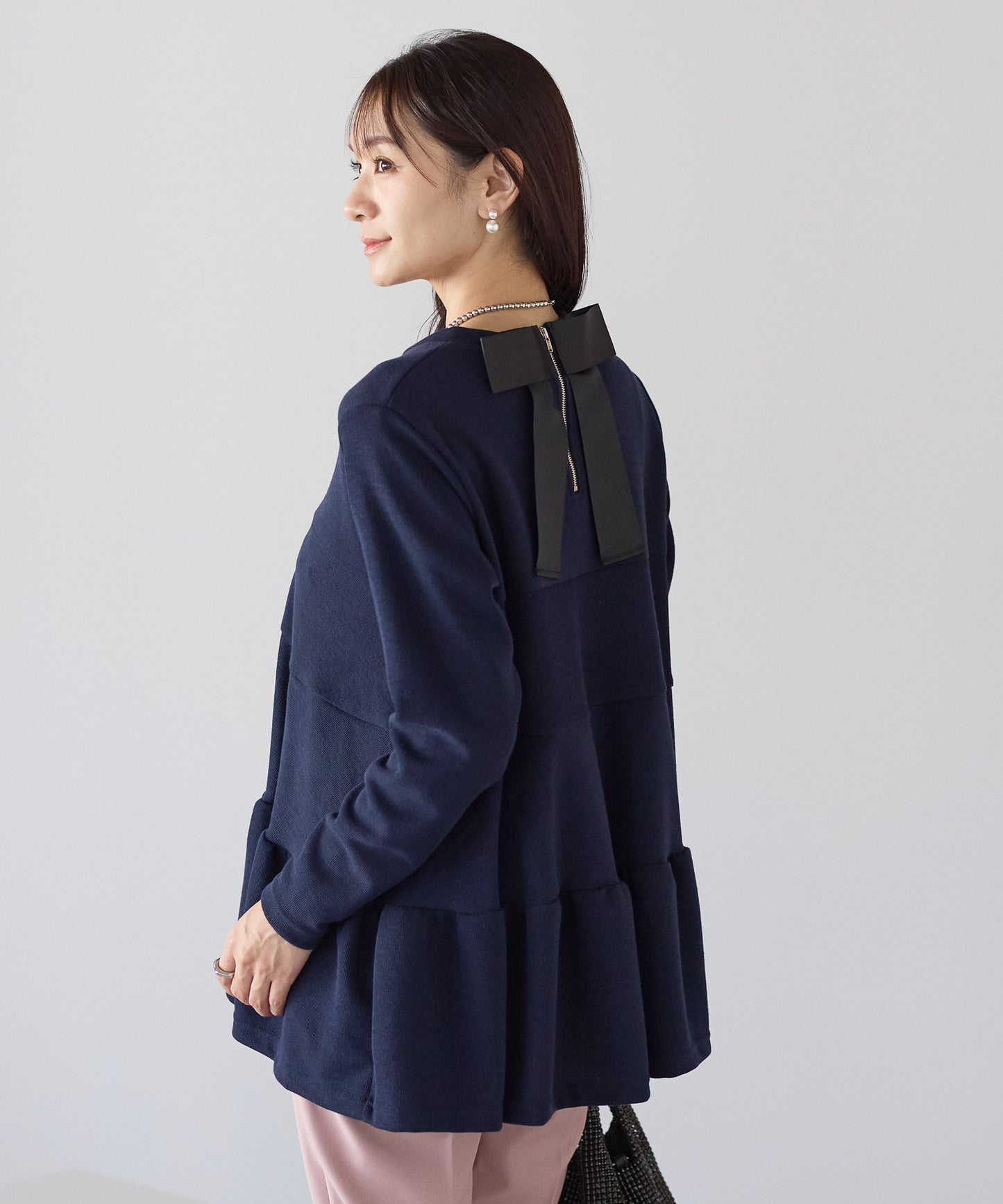 【11月9日(日)20時〜新発売】バックリボンティアードフレアトップス