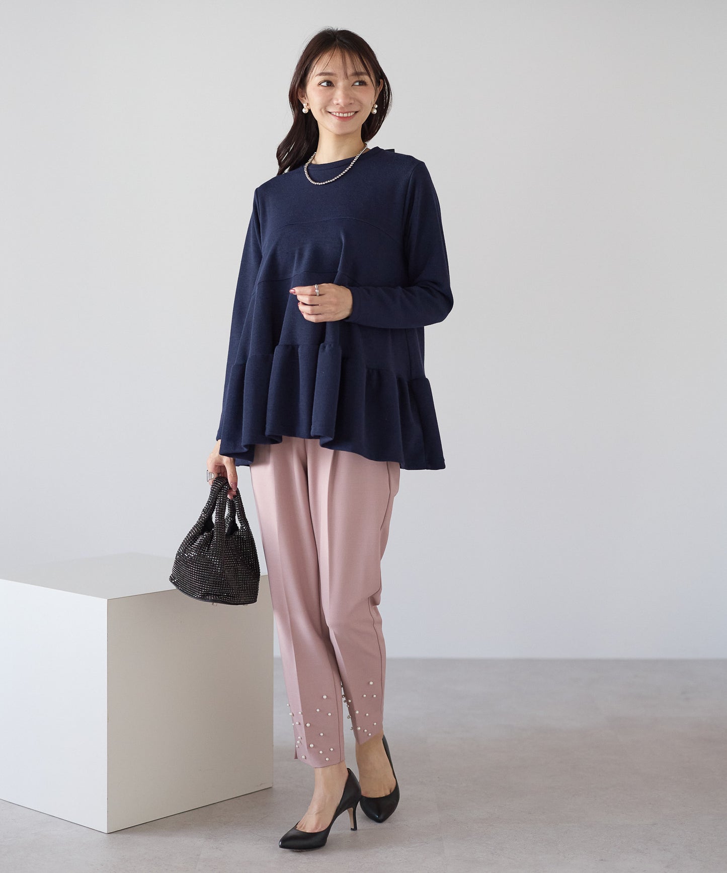 【11月9日(日)20時〜新発売】バックリボンティアードフレアトップス