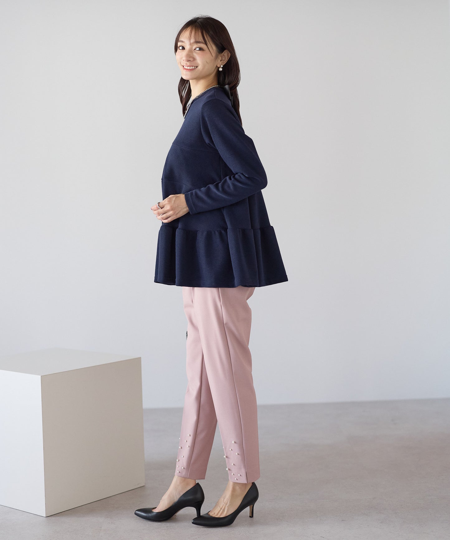 【11月9日(日)20時〜新発売】バックリボンティアードフレアトップス