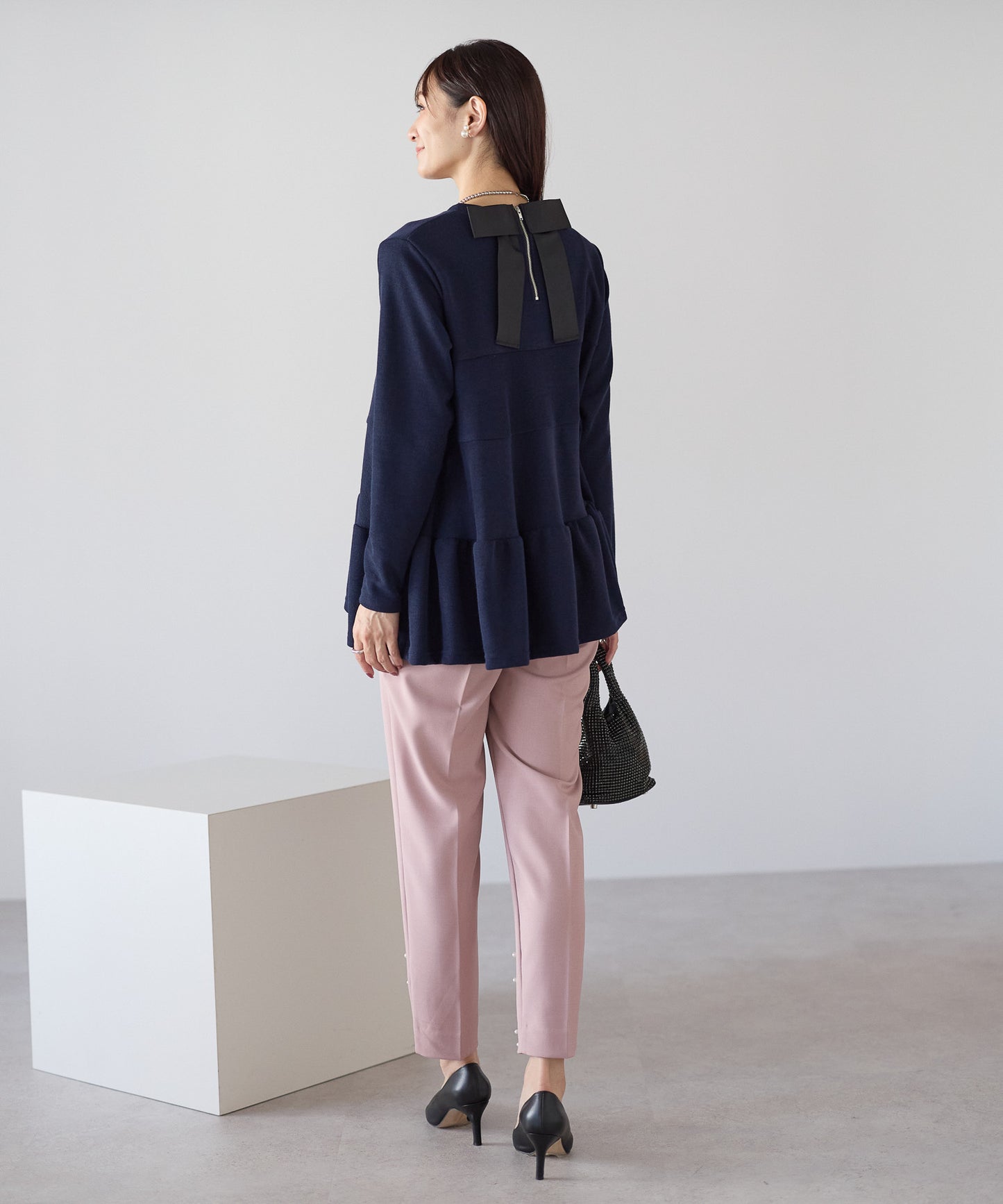 【11月9日(日)20時〜新発売】バックリボンティアードフレアトップス