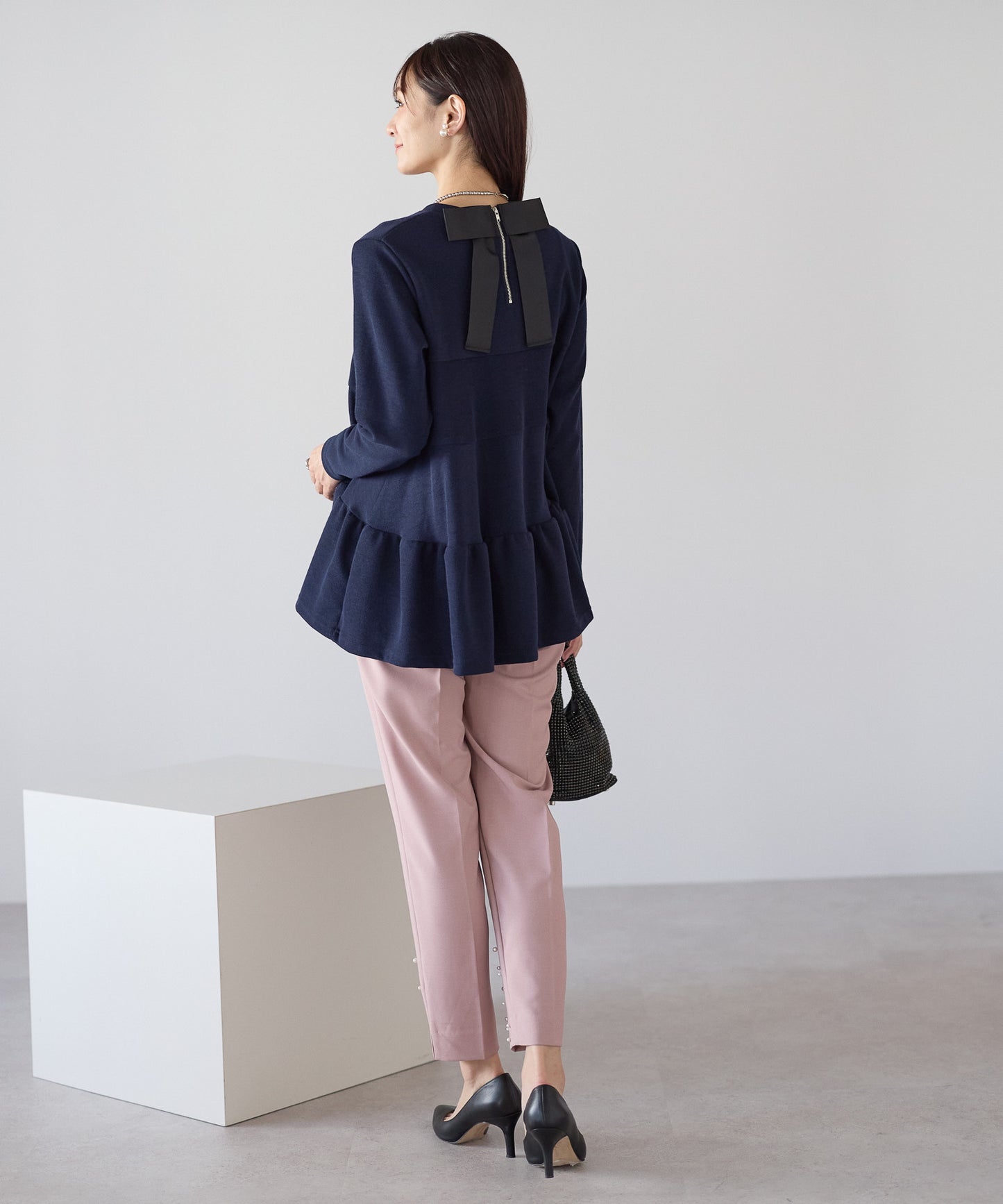 【11月9日(日)20時〜新発売】バックリボンティアードフレアトップス