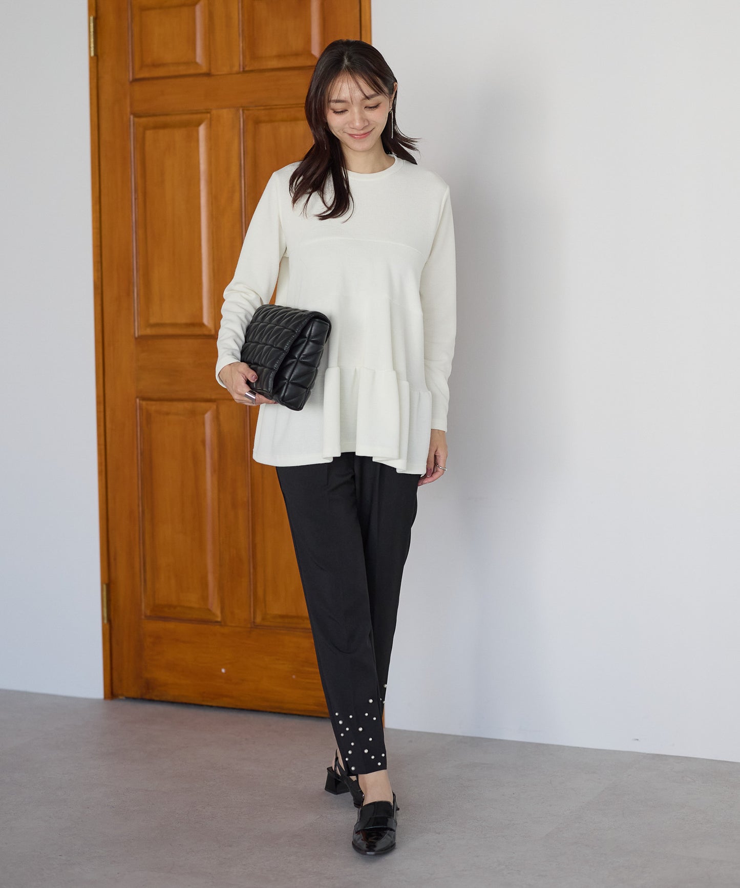 【10月19日(日)20時〜新発売】ランダム裾パールパンツ