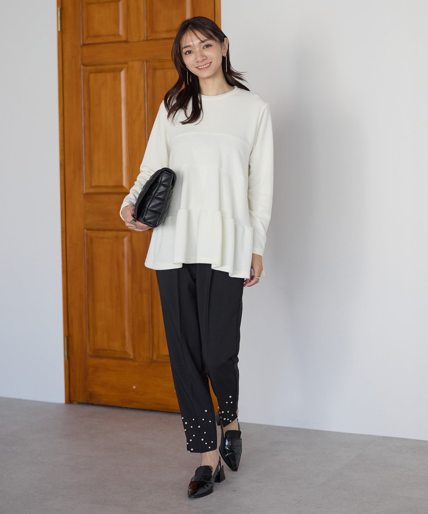 【10月19日(日)20時〜新発売】ランダム裾パールパンツ