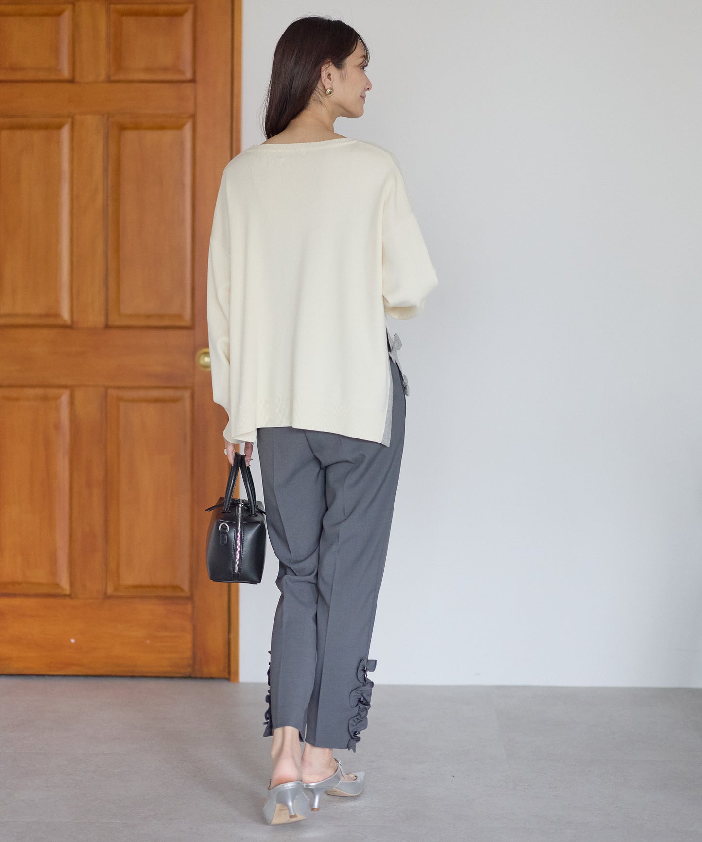 【11月28日(金)13時〜新発売】サイドリボンニット