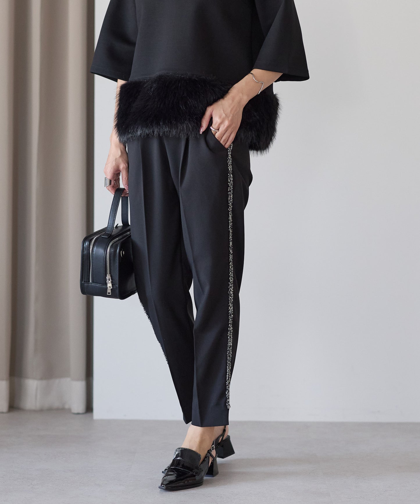 【10月19日(日)20時〜新発売】サイドツイードラインパンツ