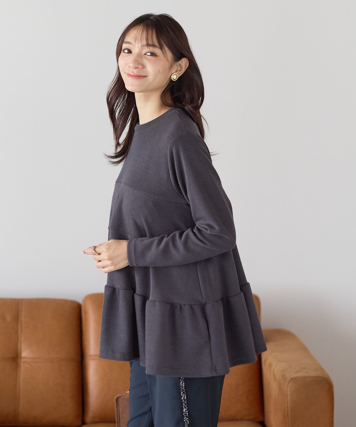 【11月9日(日)20時〜新発売】バックリボンティアードフレアトップス