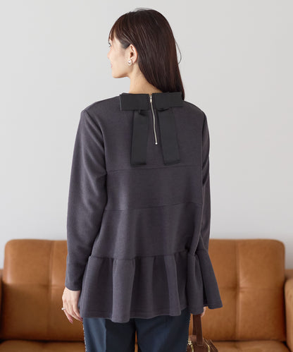 【11月9日(日)20時〜新発売】バックリボンティアードフレアトップス