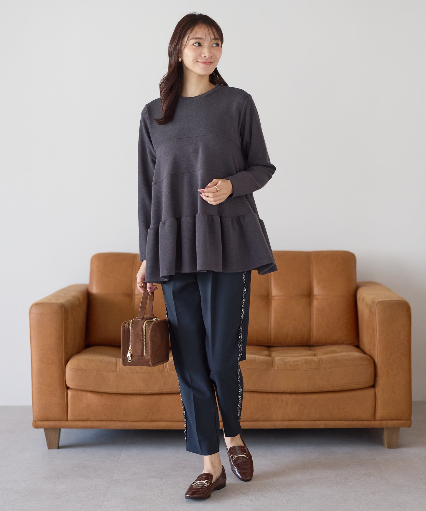 【11月9日(日)20時〜新発売】バックリボンティアードフレアトップス