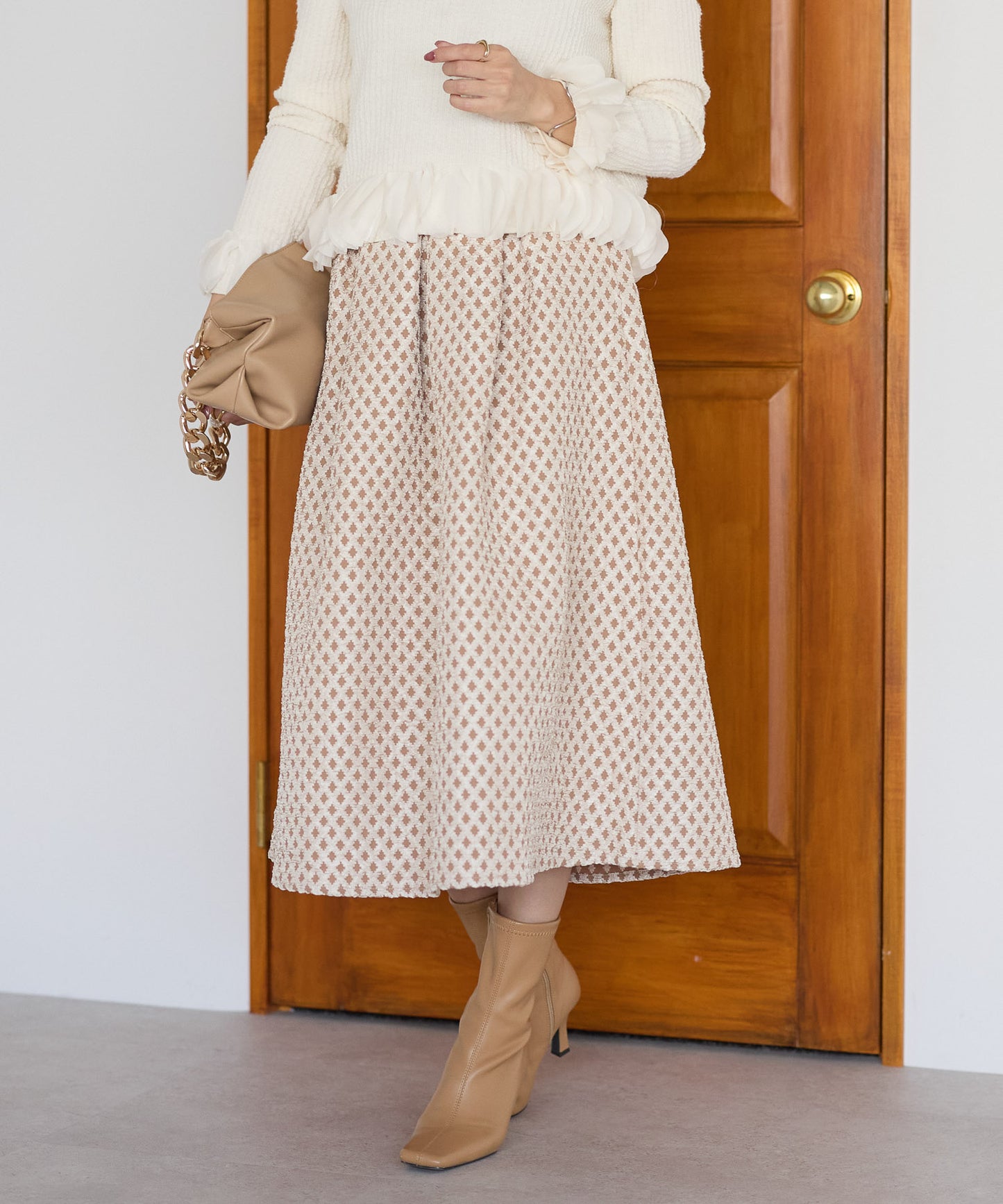 【10月24日(金)13時〜再入荷】ジャガードスカート