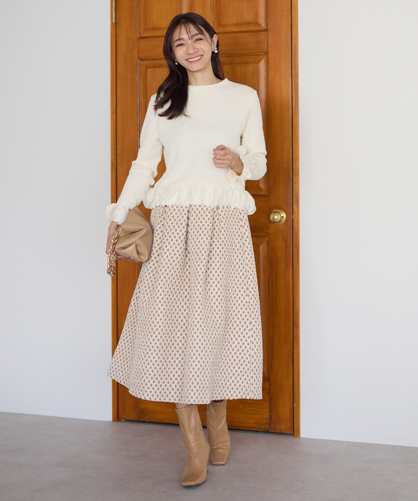 【10月24日(金)13時〜再入荷】ジャガードスカート