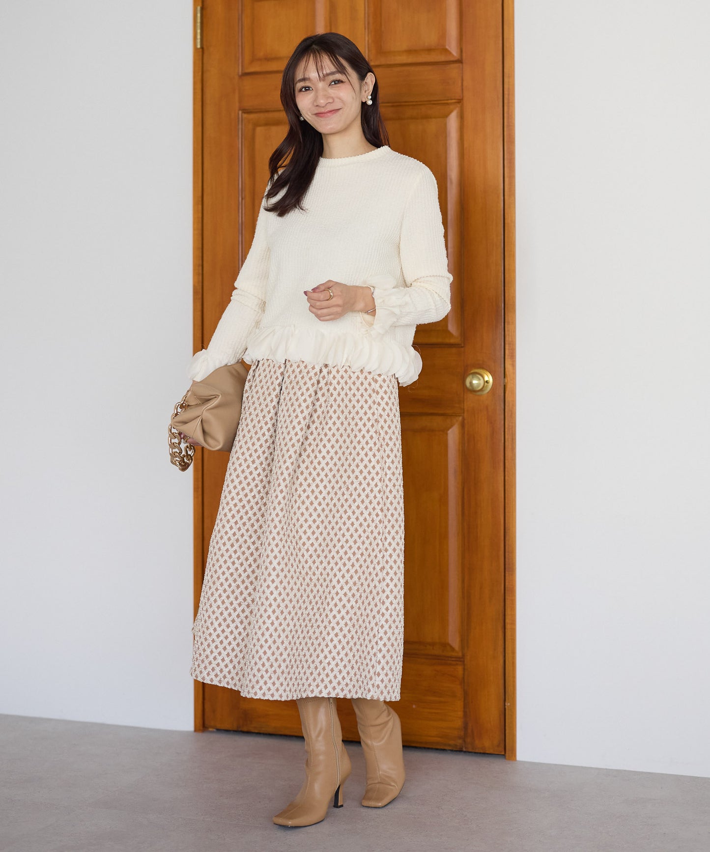 【10月24日(金)13時〜再入荷】ジャガードスカート