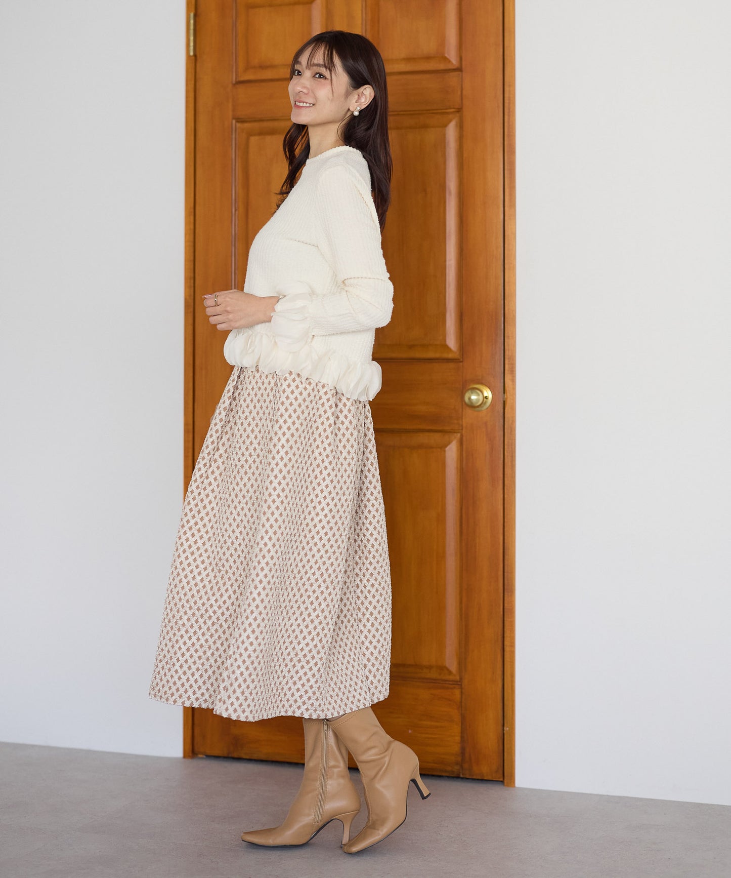 【10月24日(金)13時〜再入荷】ジャガードスカート