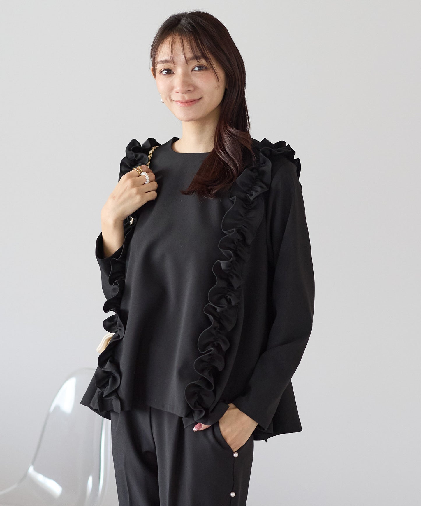 【11月9日(日)20時〜新発売】ツインフリルフレアトップス