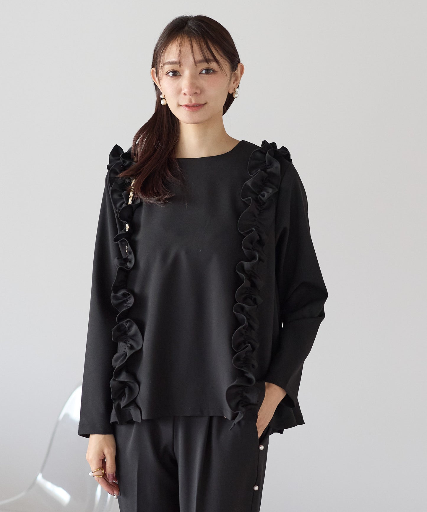 【11月9日(日)20時〜新発売】ツインフリルフレアトップス