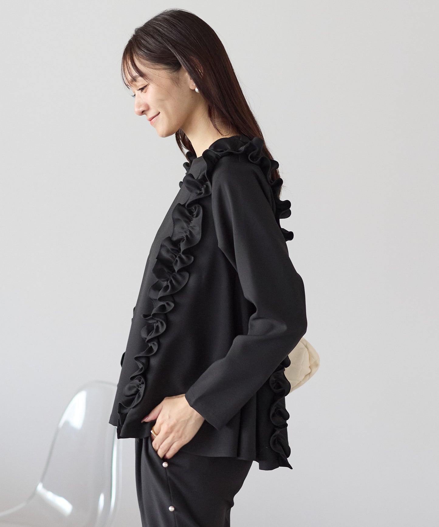 【11月9日(日)20時〜新発売】ツインフリルフレアトップス