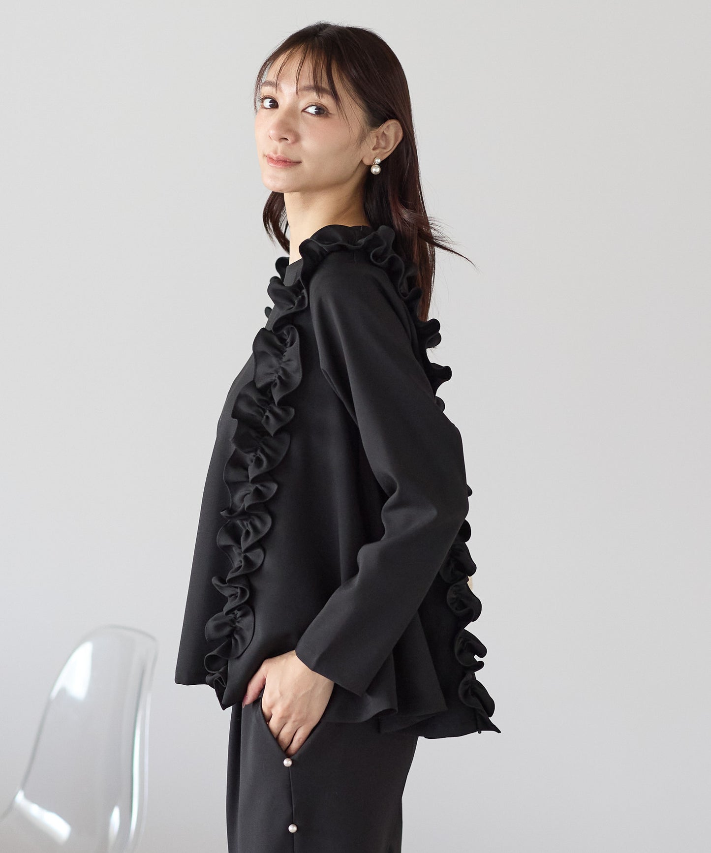 【11月9日(日)20時〜新発売】ツインフリルフレアトップス