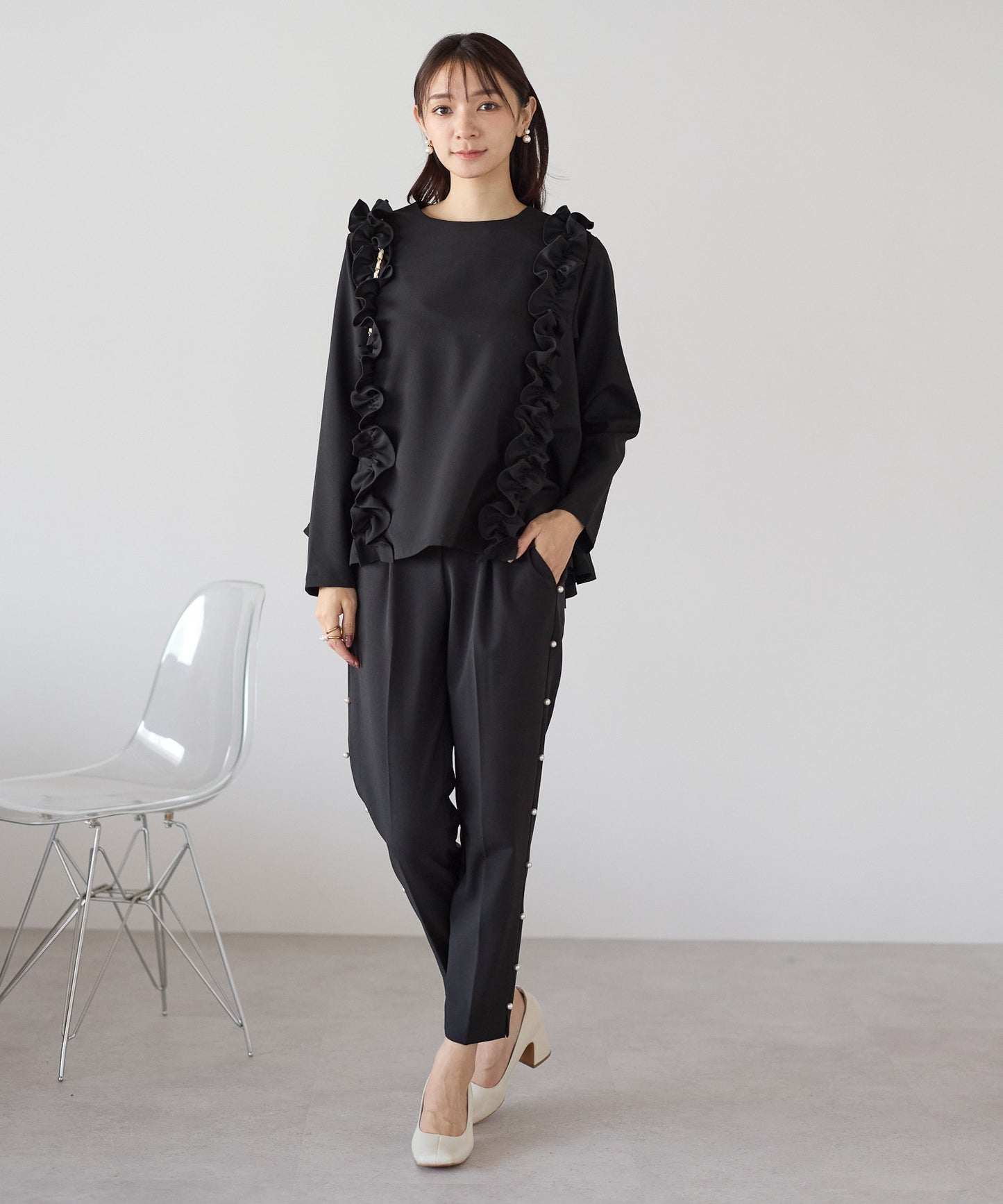 【11月9日(日)20時〜新発売】ツインフリルフレアトップス