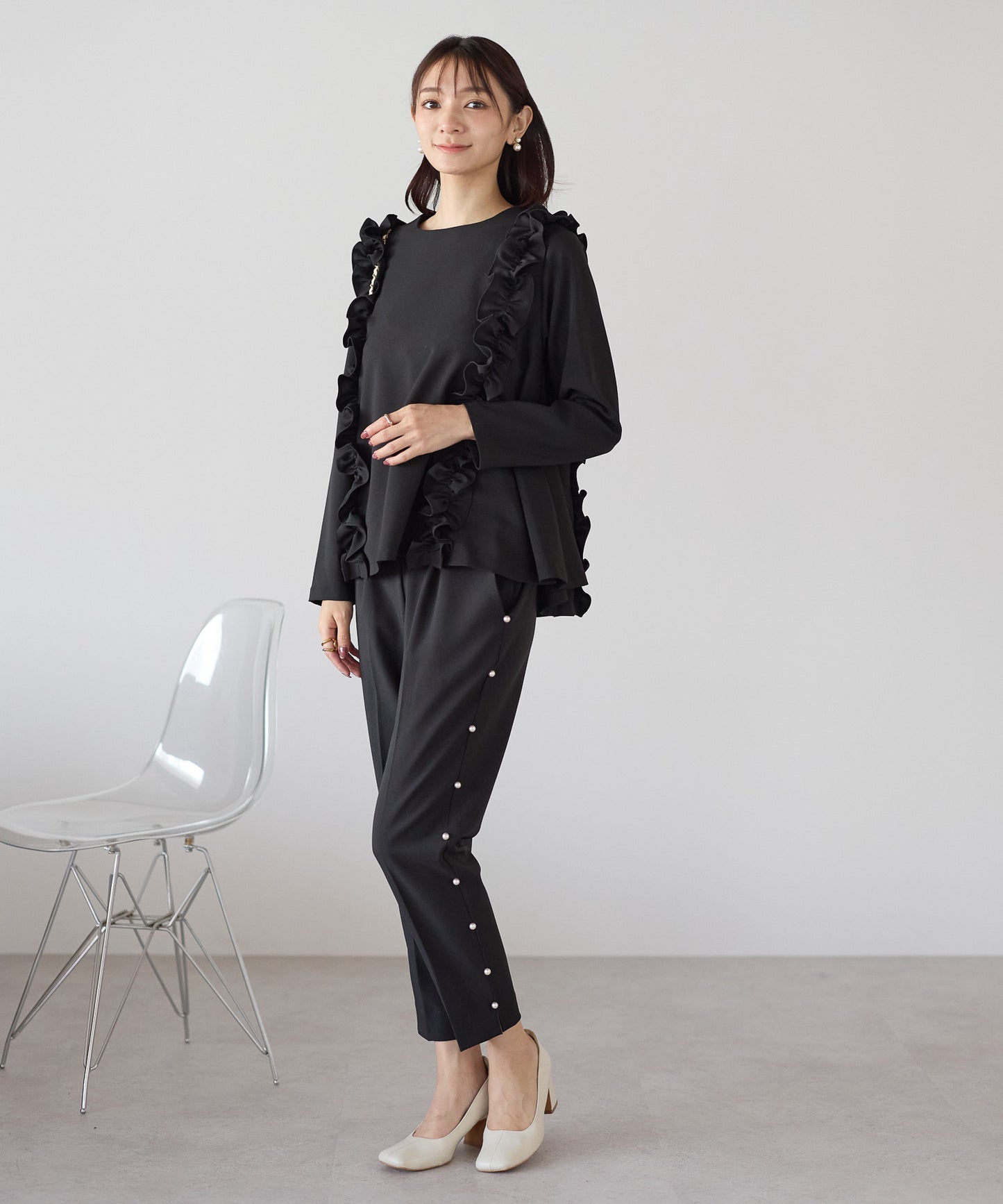 【11月9日(日)20時〜新発売】ツインフリルフレアトップス