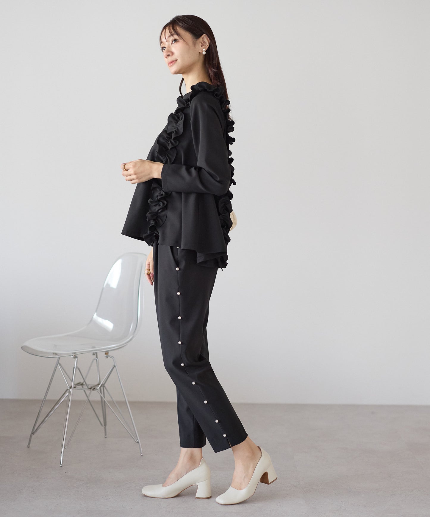 【11月9日(日)20時〜新発売】ツインフリルフレアトップス