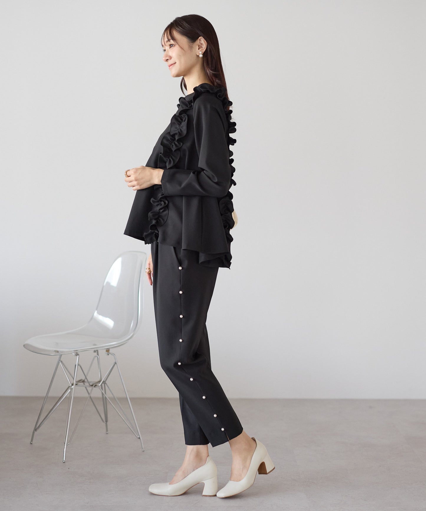 【11月9日(日)20時〜新発売】ツインフリルフレアトップス